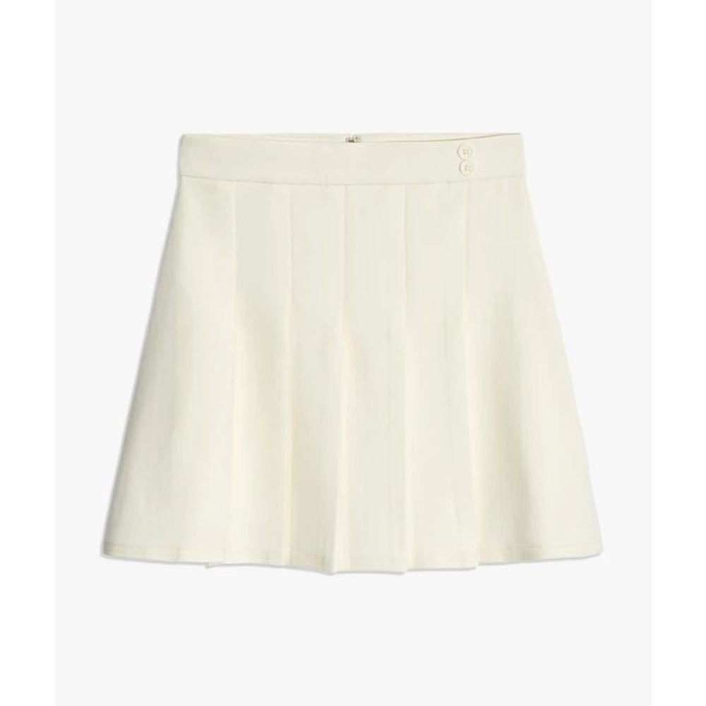 WeWoreWhat Tennis Stretch Herringbone Twill Skort - Vanilla White - 4